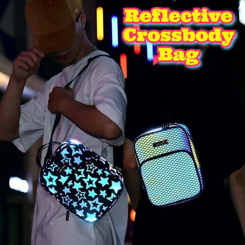 Cycling Commute Bag - Borsa a tracolla riflettente Borsa a